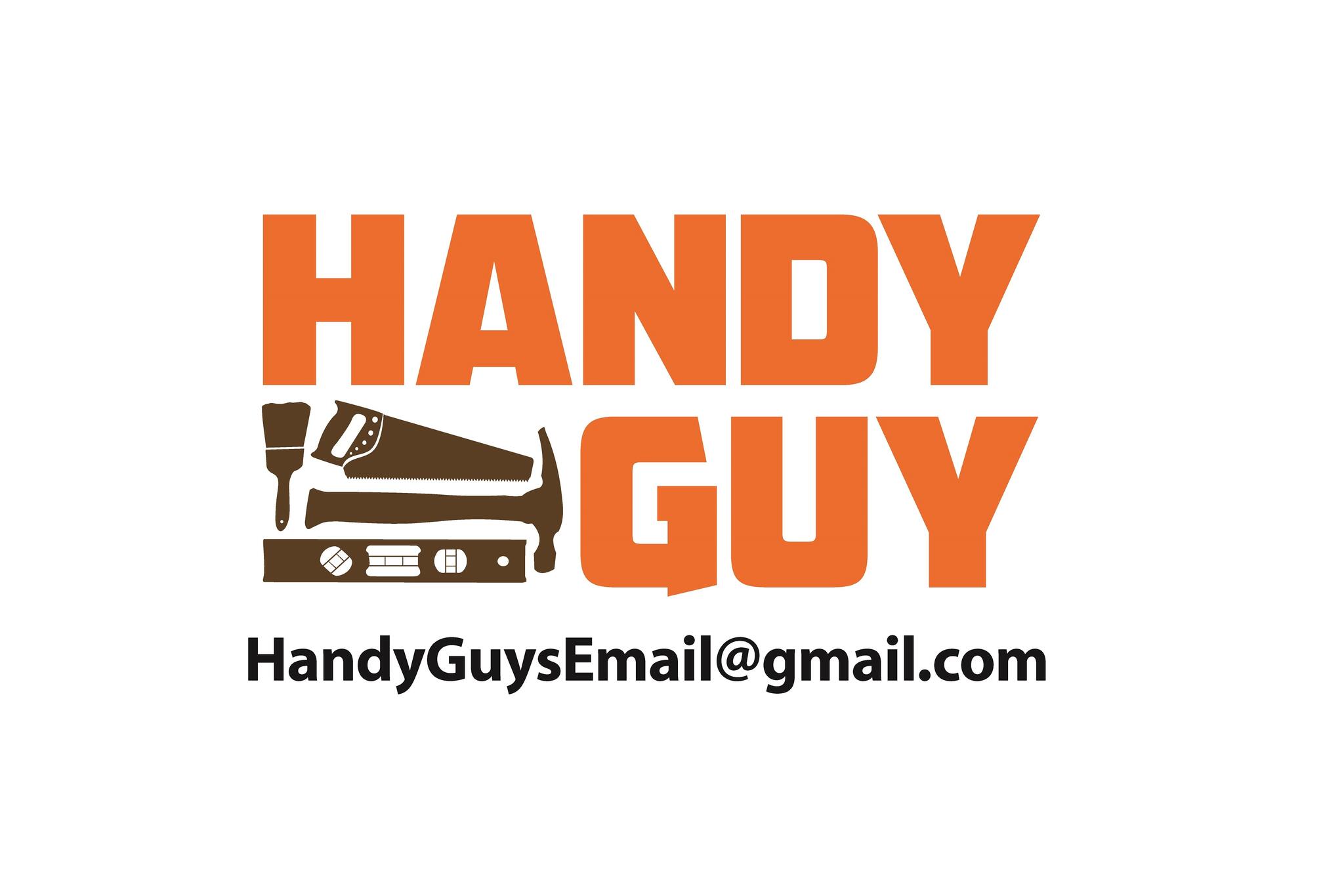 The Handy Guy's existing orange and brown logo